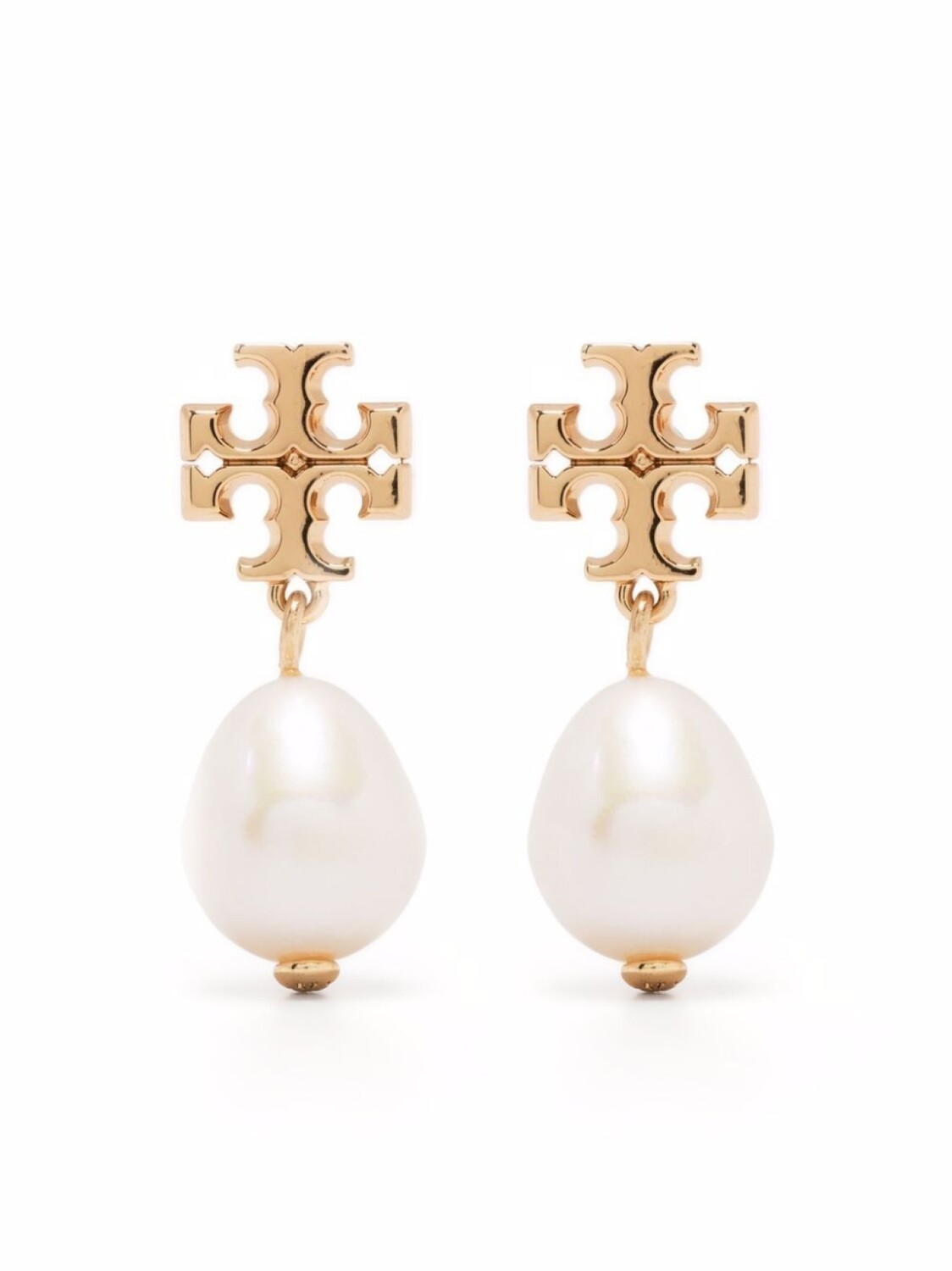 

Серьги с логотипом Tory Burch, золотой