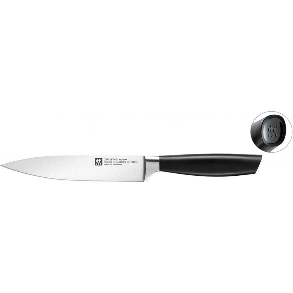 Набор ножей самозатачивающихся Zwilling All Star, 7 предметов, антрацит/черный глянцевый — фото 3