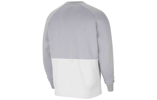 Толстовка Nike Air Max Liverpool Fleece Round Neck Soccer/Football Training Athleisure Casual Sports Colorblock Pullover Gray, серый — фото 2
