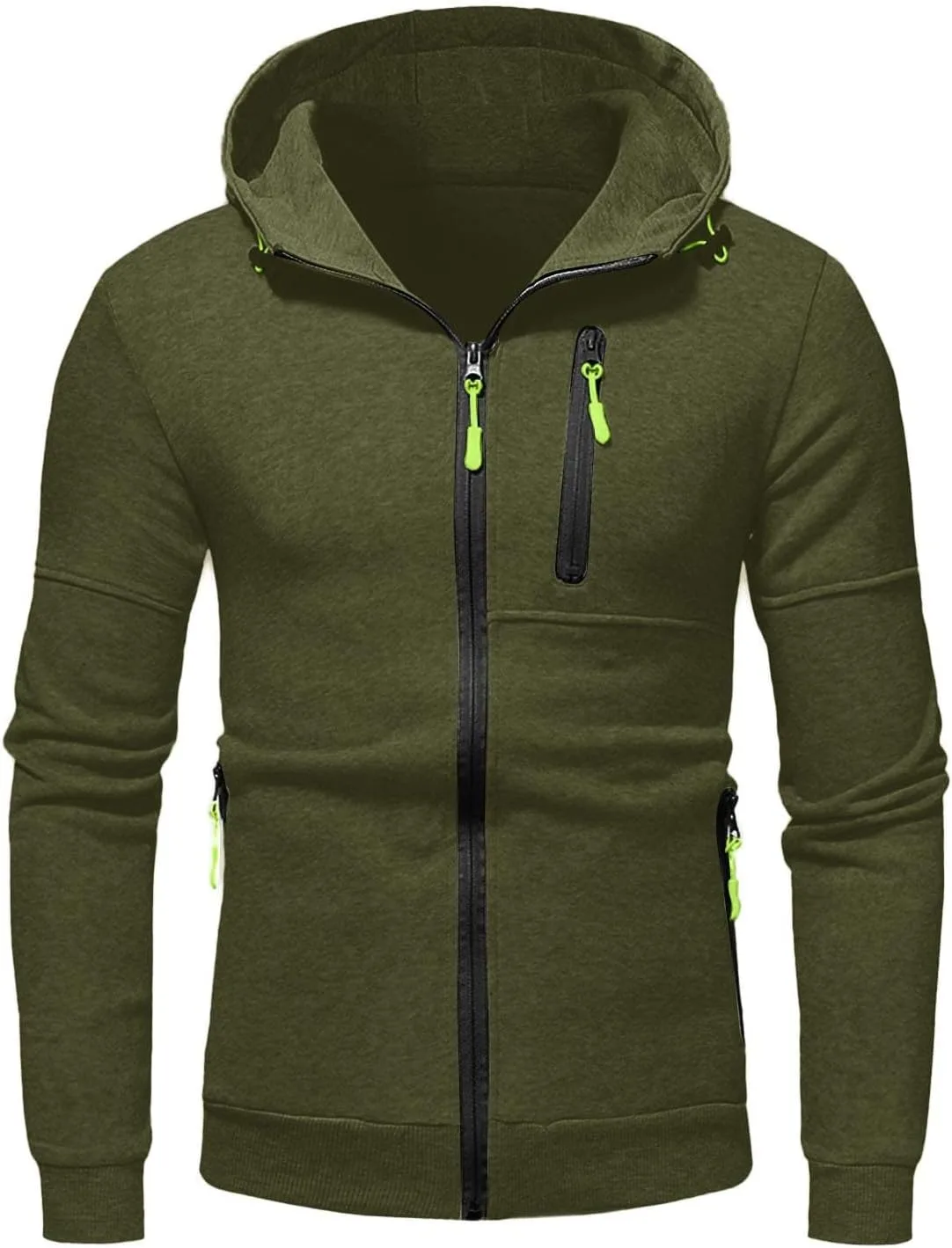 

Толстовка с капюшоном для мужчин, зимняя, свободная, на молнии LCMTWX