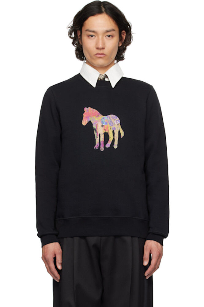 

Черная толстовка с принтом «Зебра» PS by Paul Smith