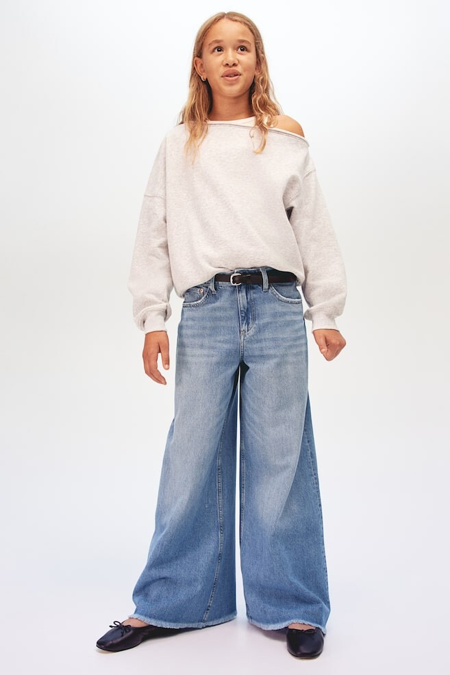 

Отличные широкие джинсы H&M, синий
