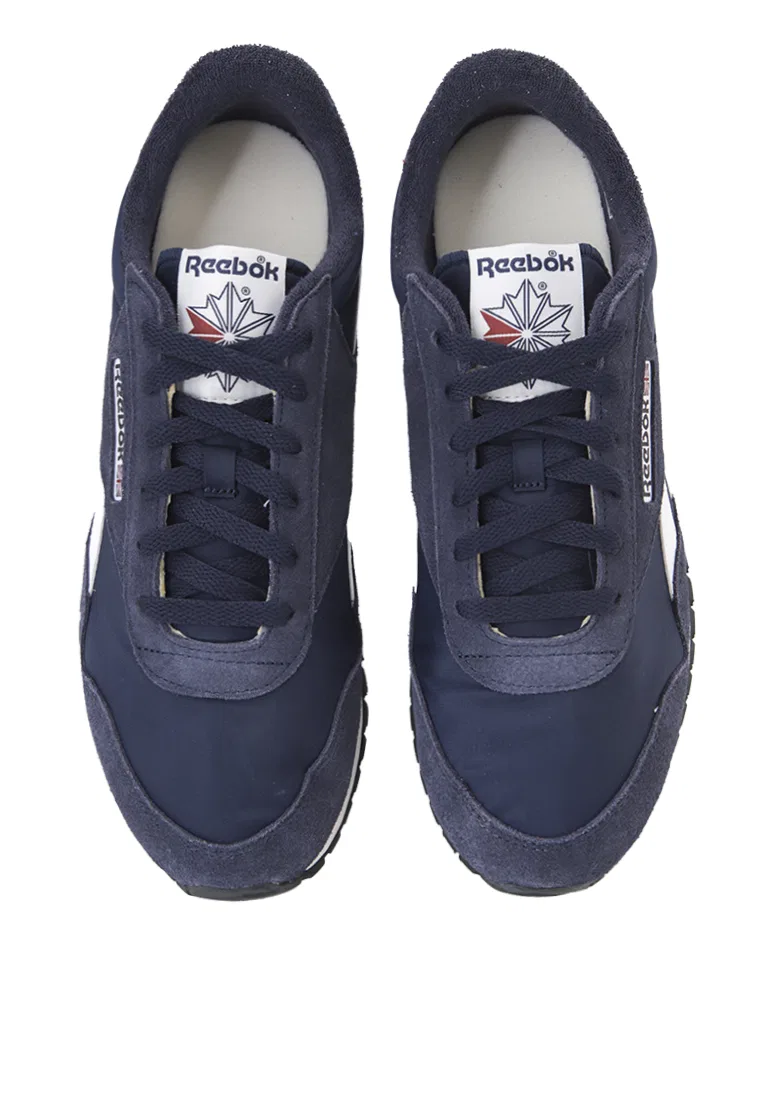 Кроссовки мужские спортивные, модель Classic Az Reebok, темно-синий/бордовый — фото 4