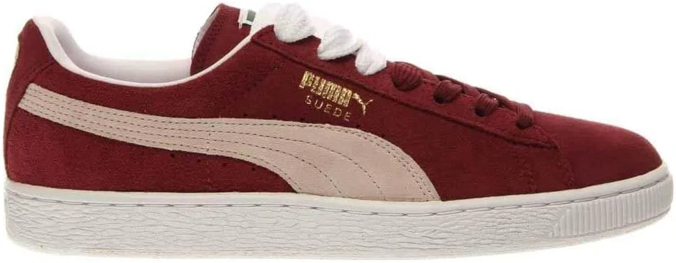Классические низкие кроссовки Puma унисекс из замши для взрослых, Cabernet White — фото 2