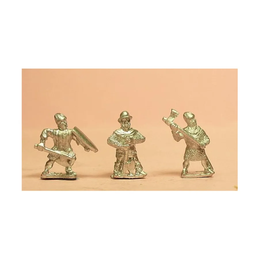 

Тяжелые топорники с разнообразными шлемами, Medieval Miniatures - Feudal & Early Medieval - Infantry (15mm)