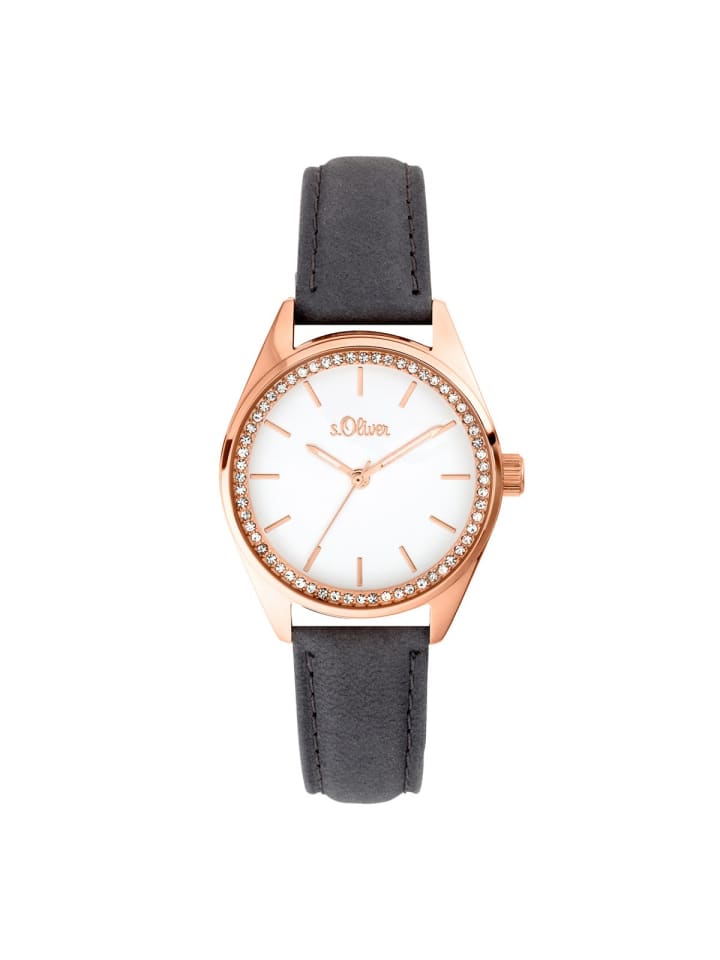 

s.Oliver Кварцевые часы SO-3678-LQ в корпусе из розового золота