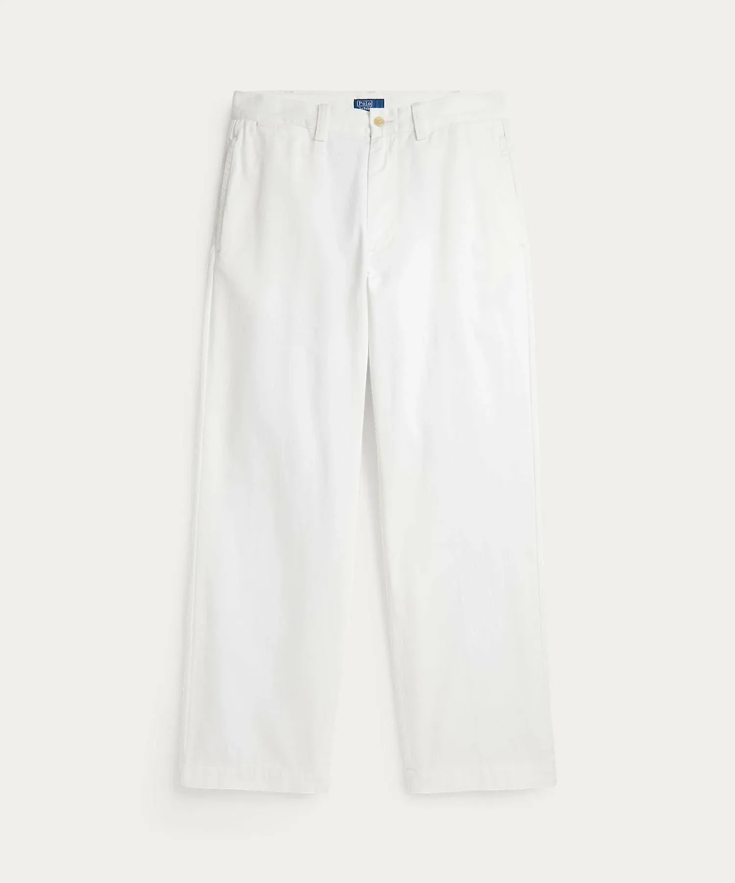 Хлопковые брюки-чинос прямого кроя Polo Ralph Lauren, 100 White — фото 2