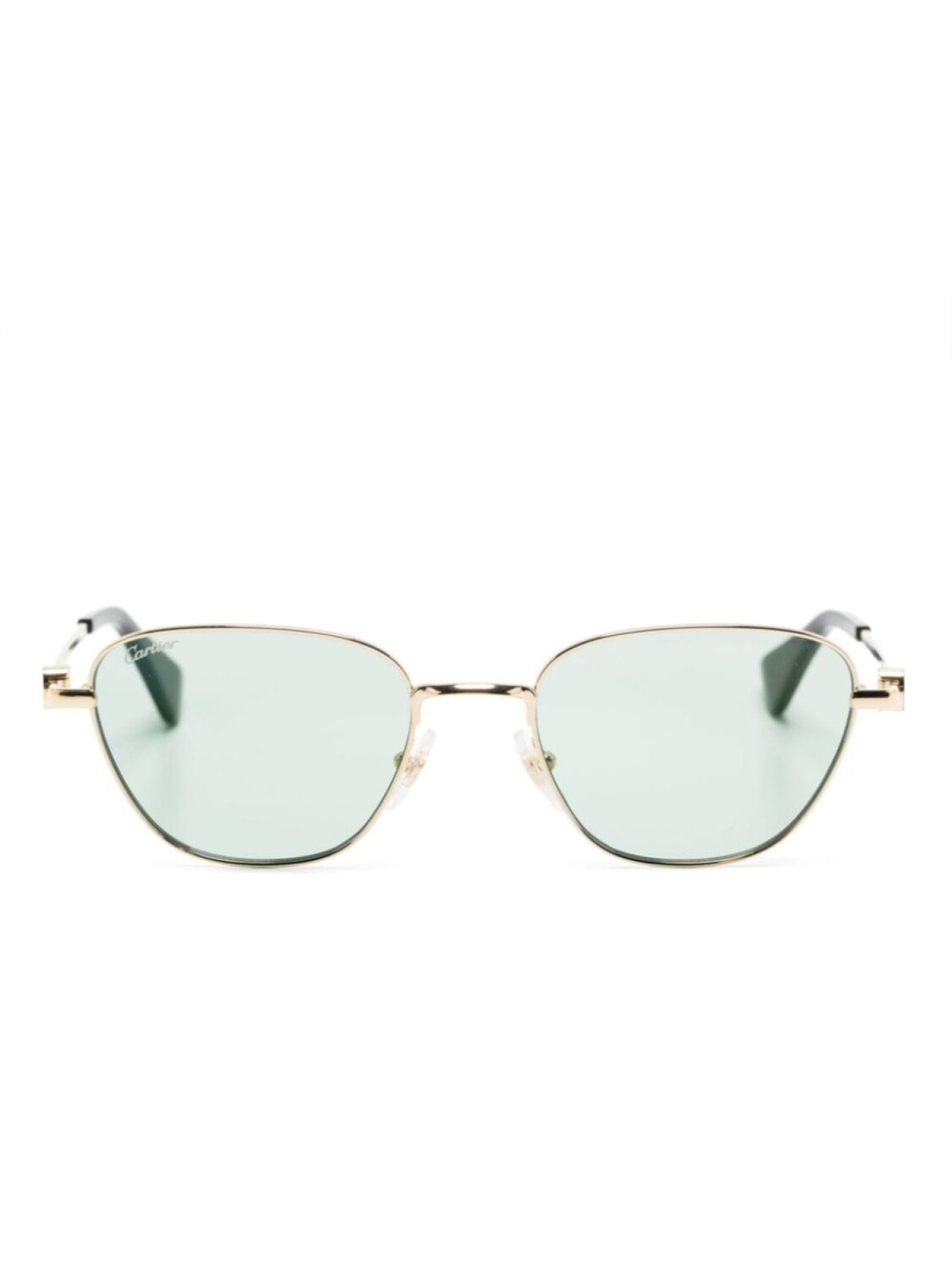 

Cartier Eyewear солнцезащитные очки в оправе 'бабочка', золотистый