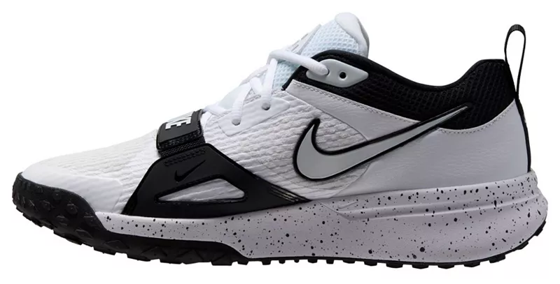 Мужские бейсбольные кроссовки Nike Air Zoom Diamond Elite Turf, белый/черный/белый — фото 3