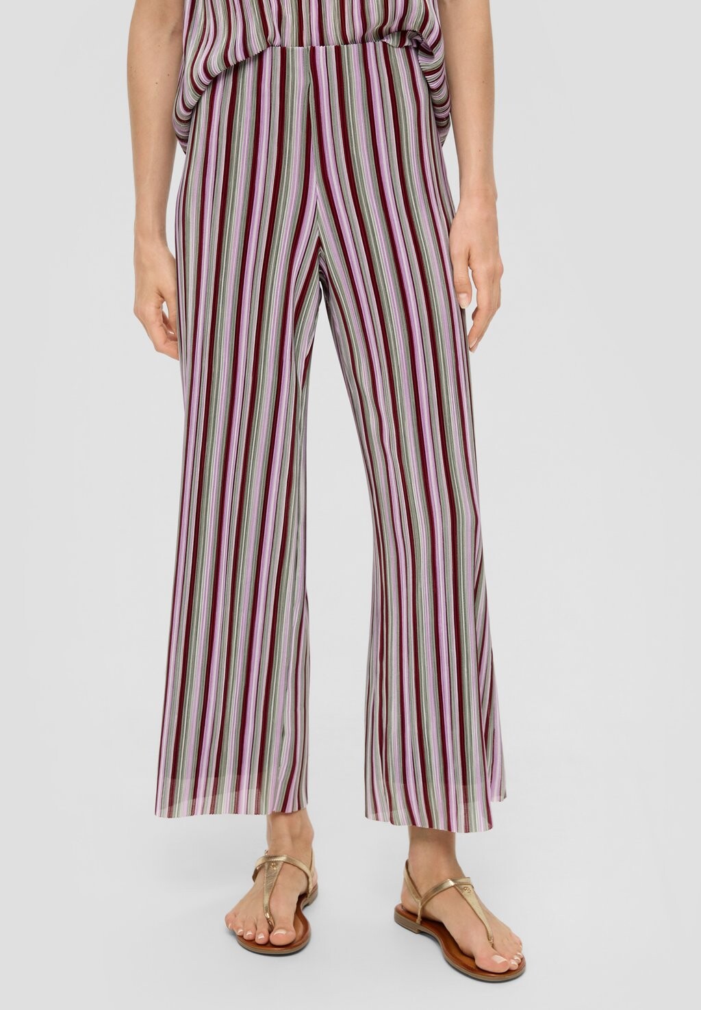 

Брюки GESTREIFTE WIDE-LEG s.Oliver BLACK LABEL, темно-красный