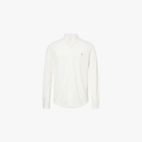 

Рубашка Polo Ralph Lauren из хлопка с пуговицами и закругленным подолом, мультиколор