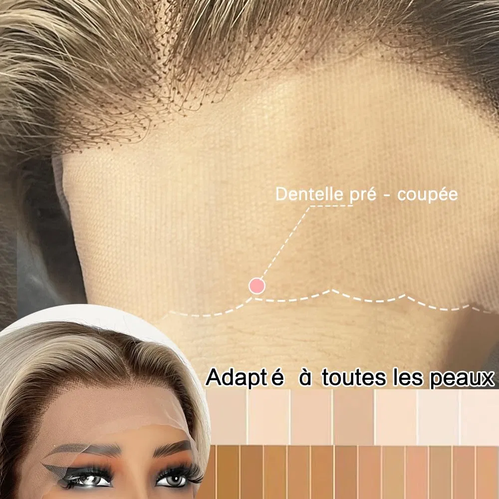 Парик-каре из натуральных волос «Vanilla Blonde» с плотностью 180% Afinska — фото 4