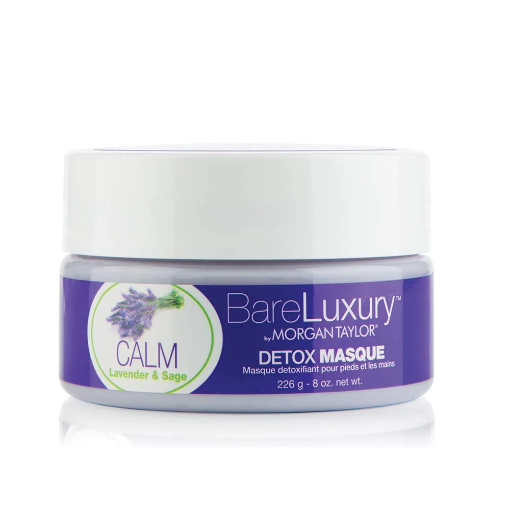 Маска для лица Morgan Taylor — Для педикюра/маникюра BareLuxury Calm с лавандой и шалфеем, - успокаивающая и увлажняющая, 227 мл