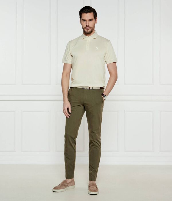 Брюки чинос kaito1_t Slim fit Boss, хаки — фото 2