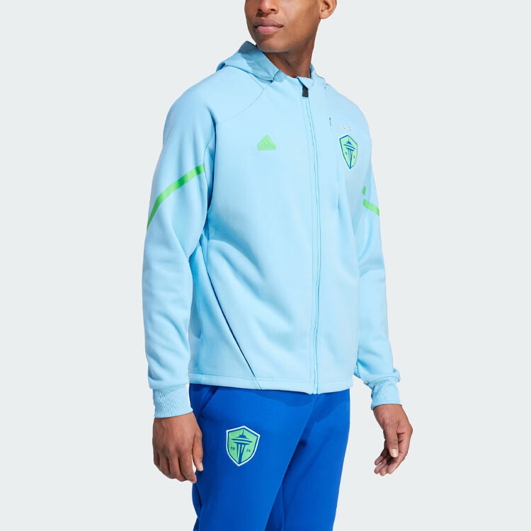 Сиэтл Саундерс ФК куртка мужская синяя Adidas, синий — фото 4
