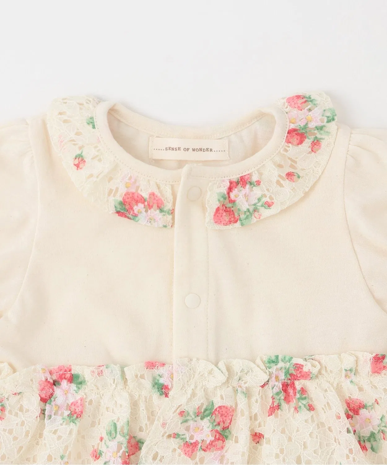 Комбинезон Wild Strawberry Lace Shortalls [Органический] [Сделано в Японии] — фото 3