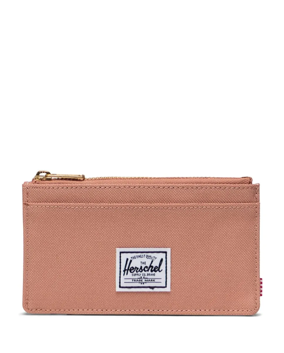 

Универсальная кардхолдер розового лососевого цвета на молнии Herschel, розовый/темно-синий