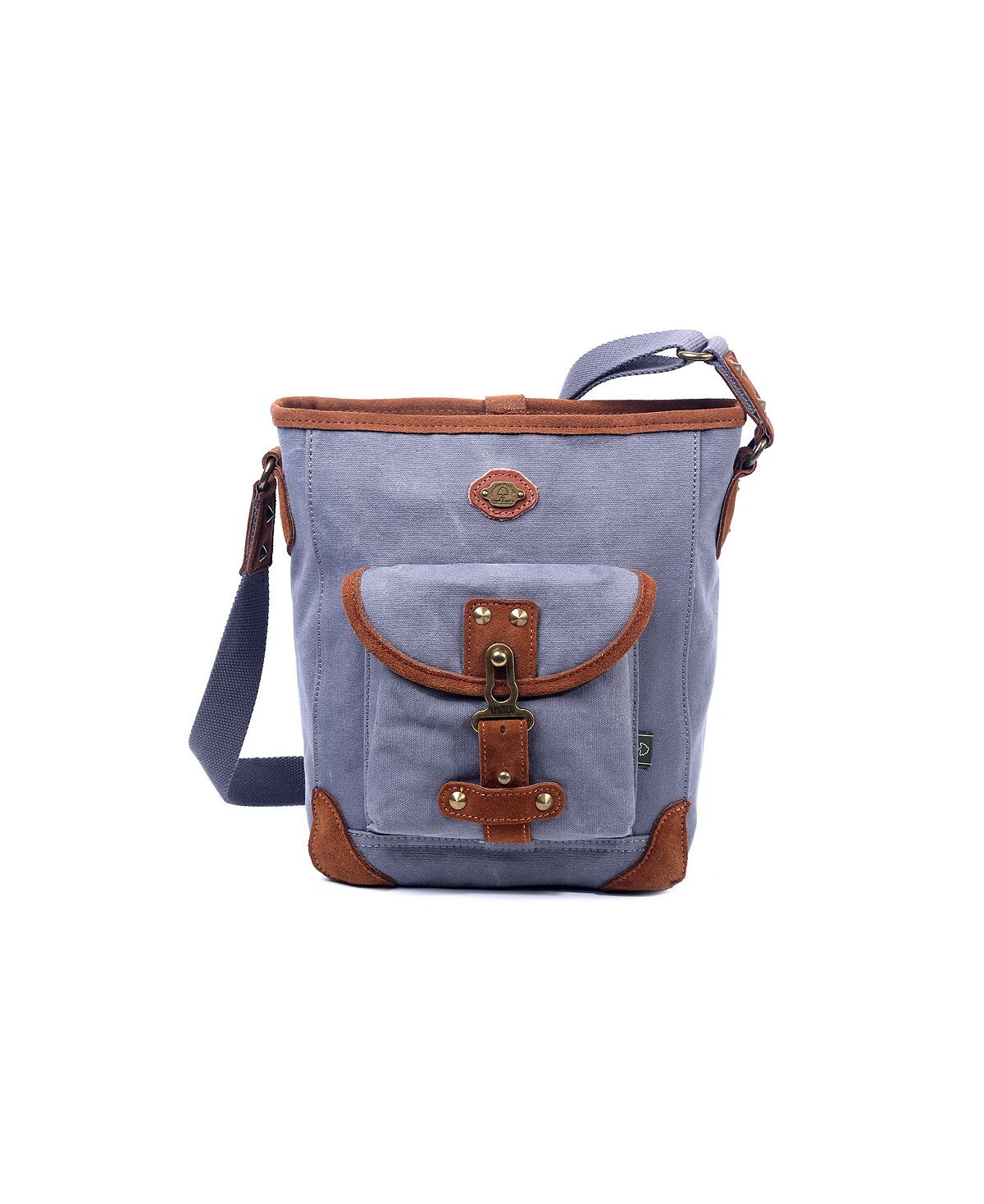 

Сумка через плечо из ткани Dolphin TSD BRAND, серый