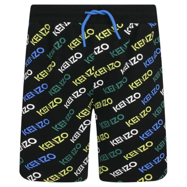 

Шорты стандартного кроя Kenzo Kids, черный