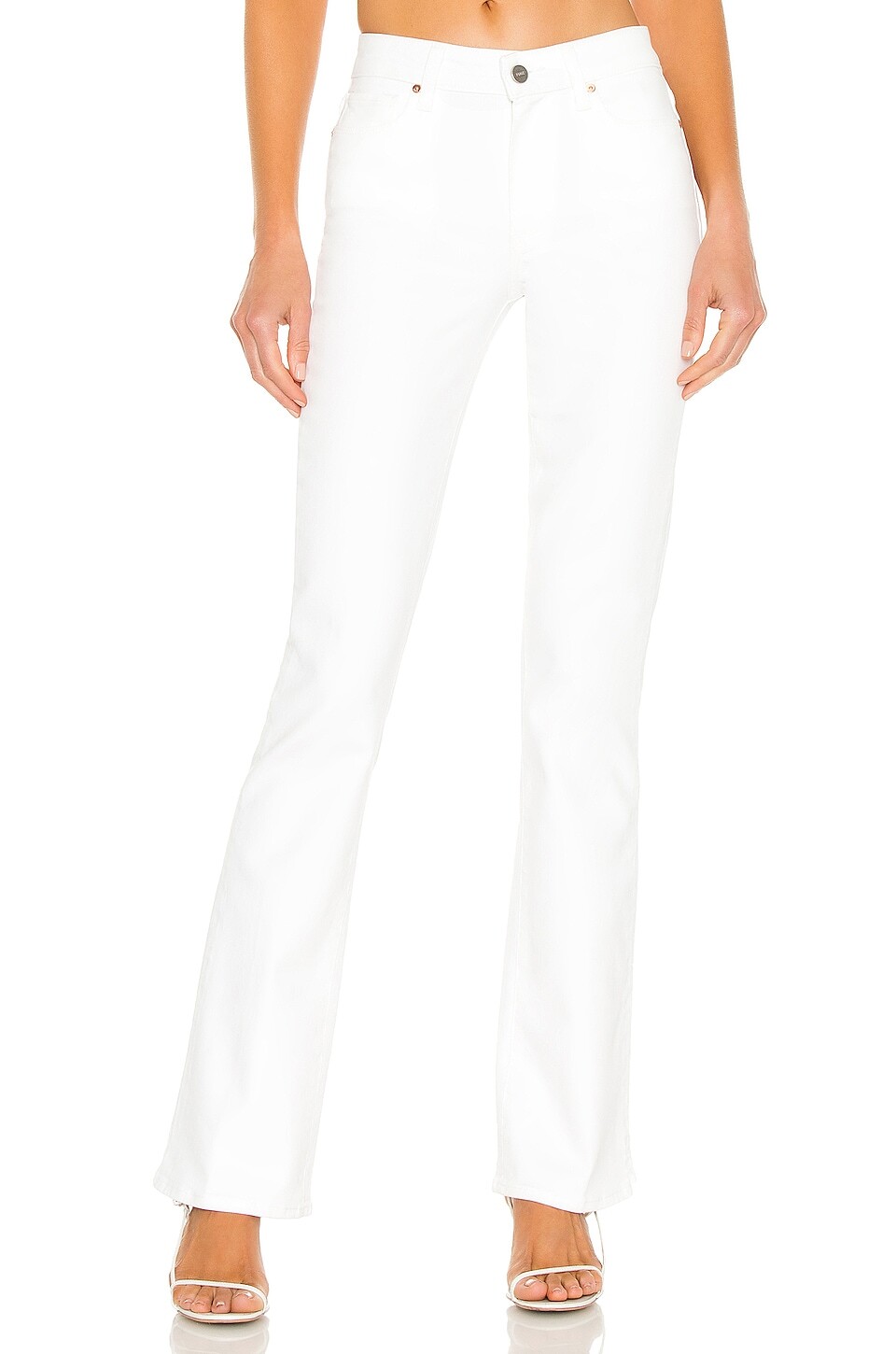 

Джинсы PAIGE High Rise Manhattan Boot, цвет Crisp White