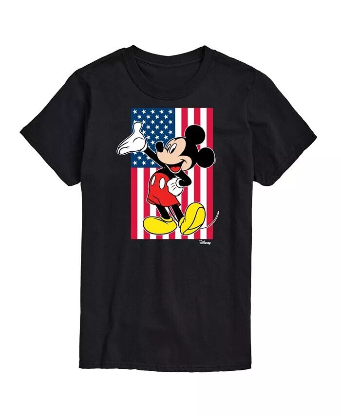 

Мужская футболка с коротким рукавом Hybrid Apparel Mickey Flag AIRWAVES, черный