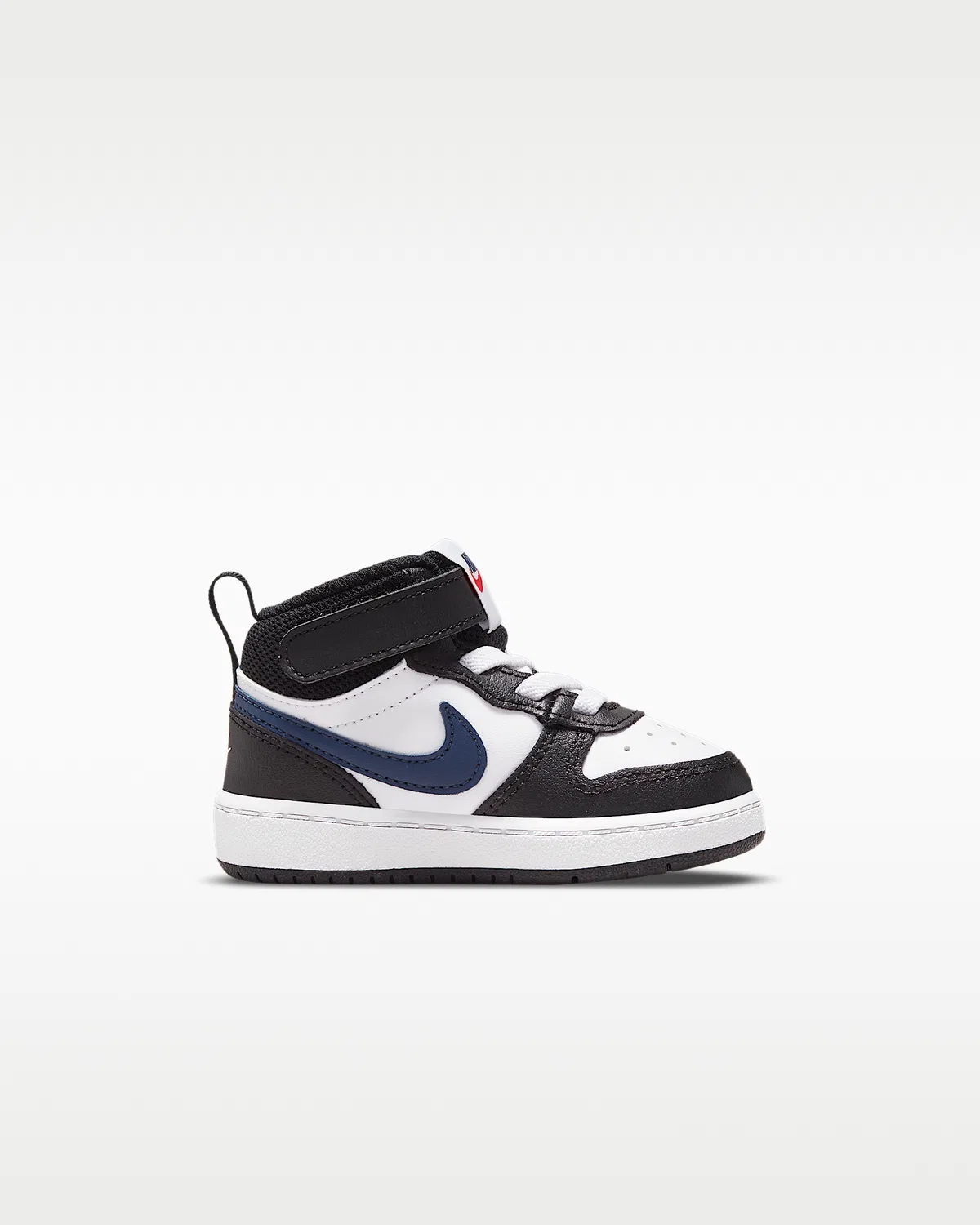 Кроссовки Nike Court Borough Mid 2 для малышей, White/White/Black/University Red — фото 3