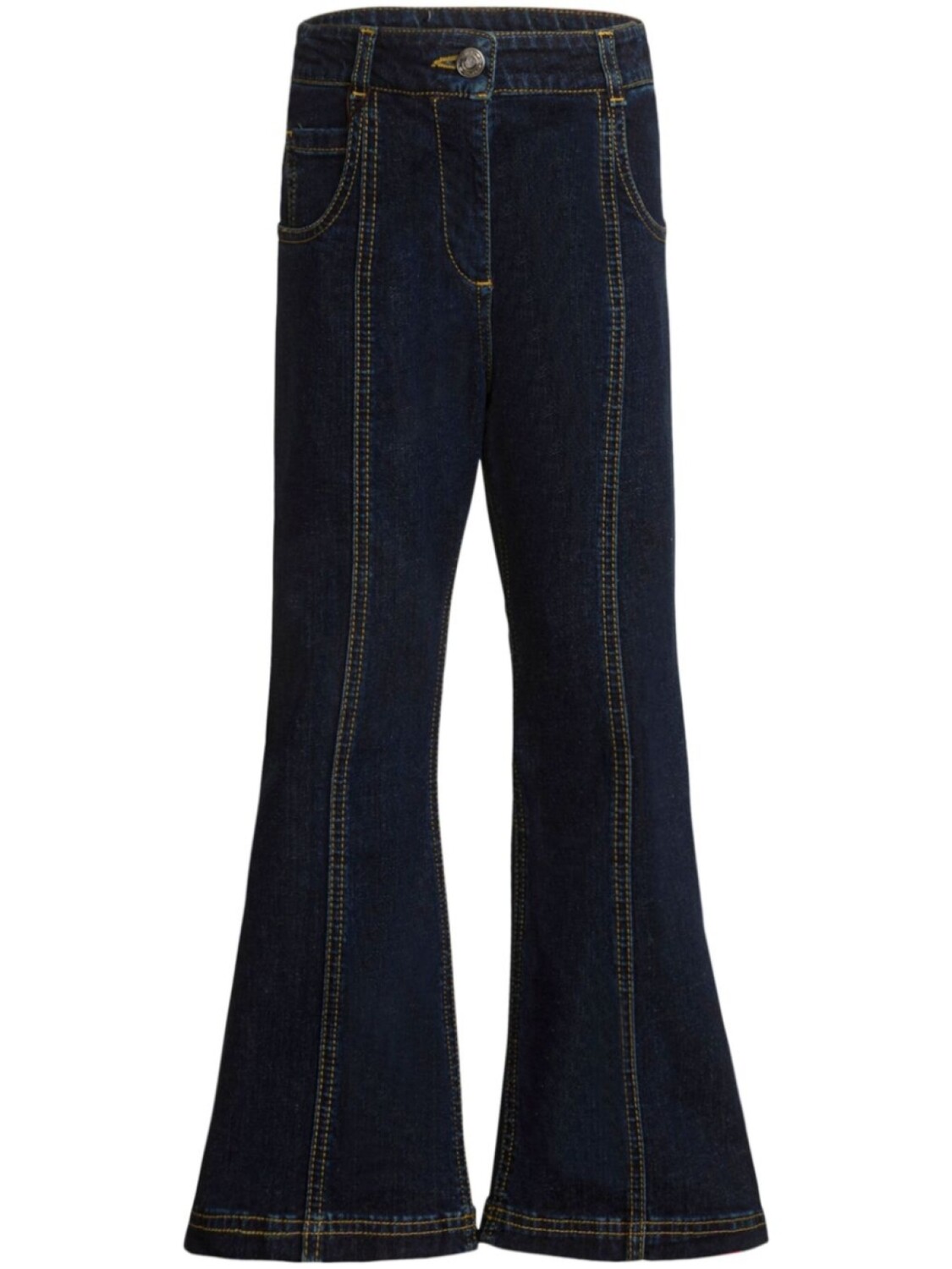 

ETRO KIDS джинсы bootcut с отстрочкой, синий