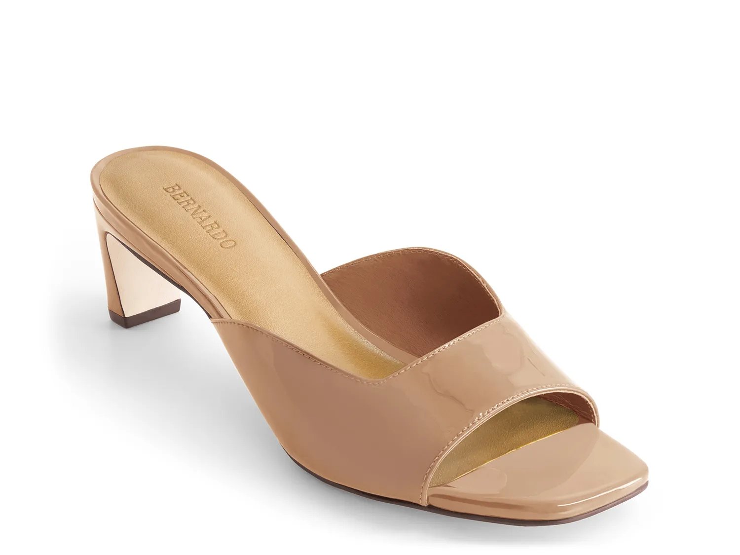 Сандалии Bernardo Cenza Sandal, Tan Patent Leather