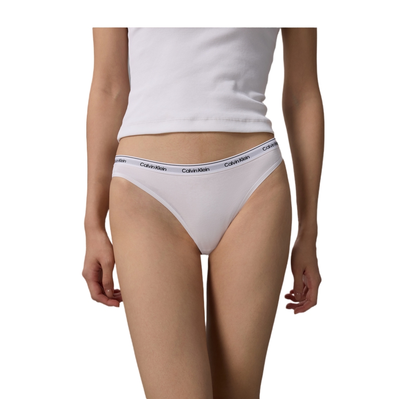 Женские трусики 3 шт Calvin Klein, черный/белый/синий — фото 4