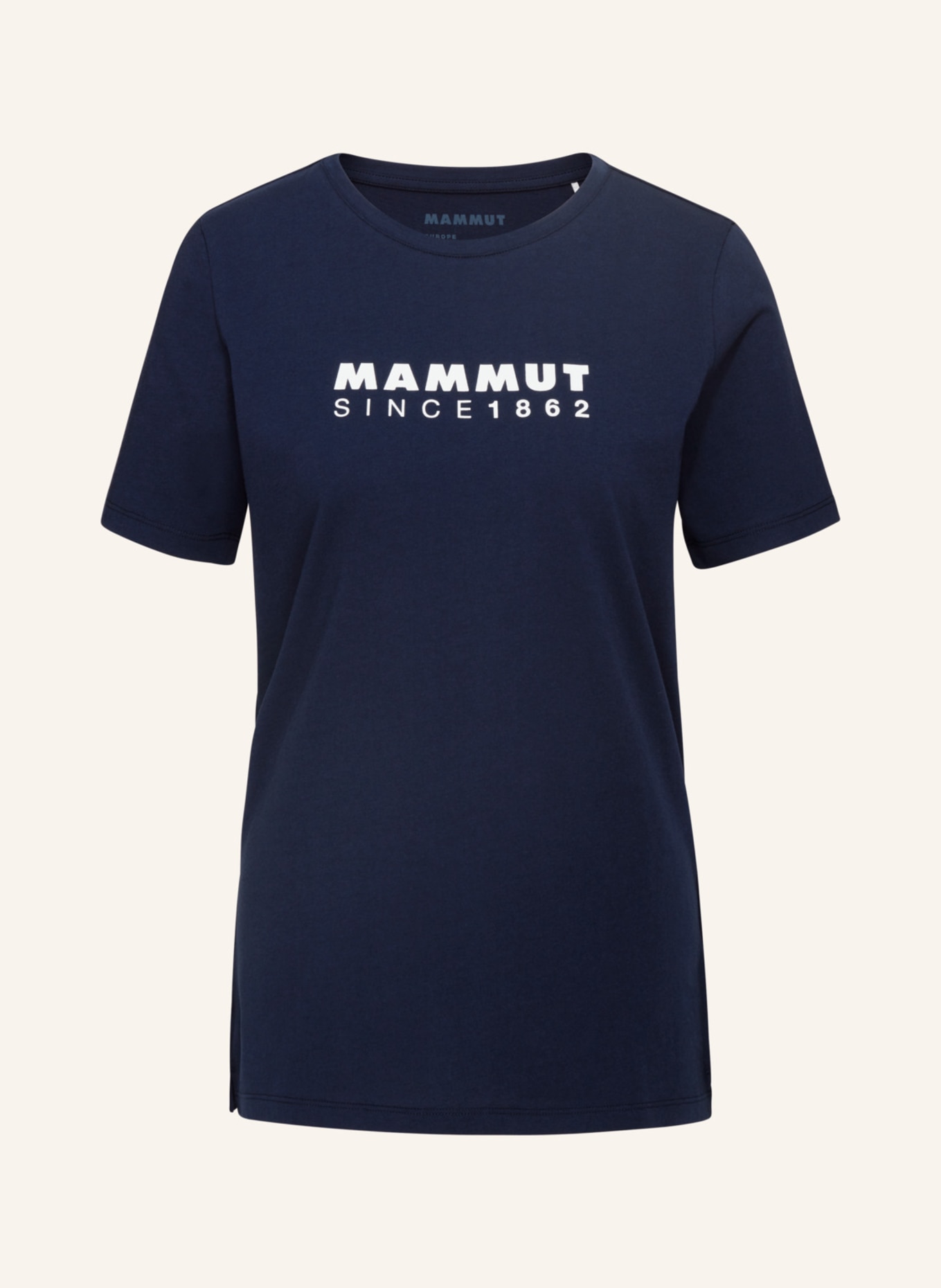 

Основной логотип футболки Mammut, синий