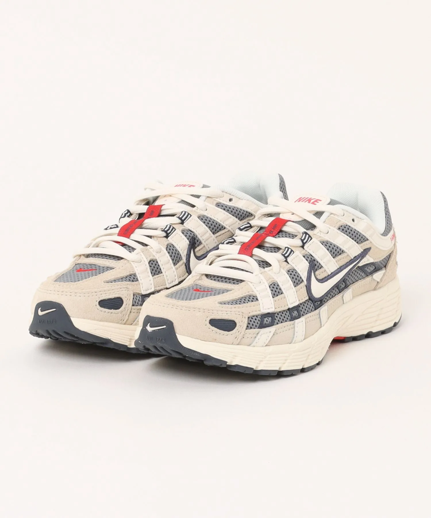 Мужские кроссовки из натуральной кожи Nike P-6000 MIH4382 ABC-MART LIMITED бежевые