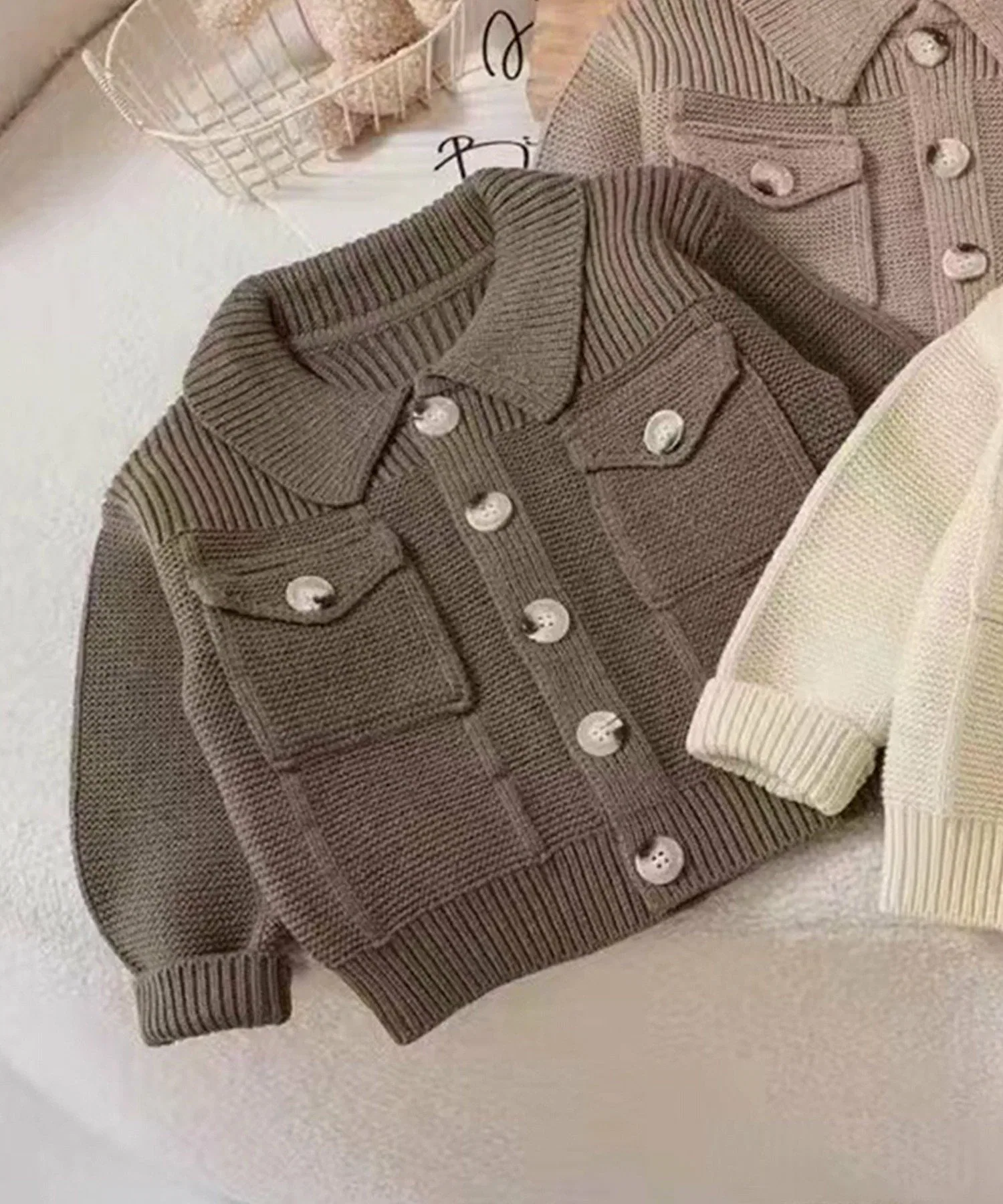 Вязаный кардиган Polo Aimoha Kids, Army