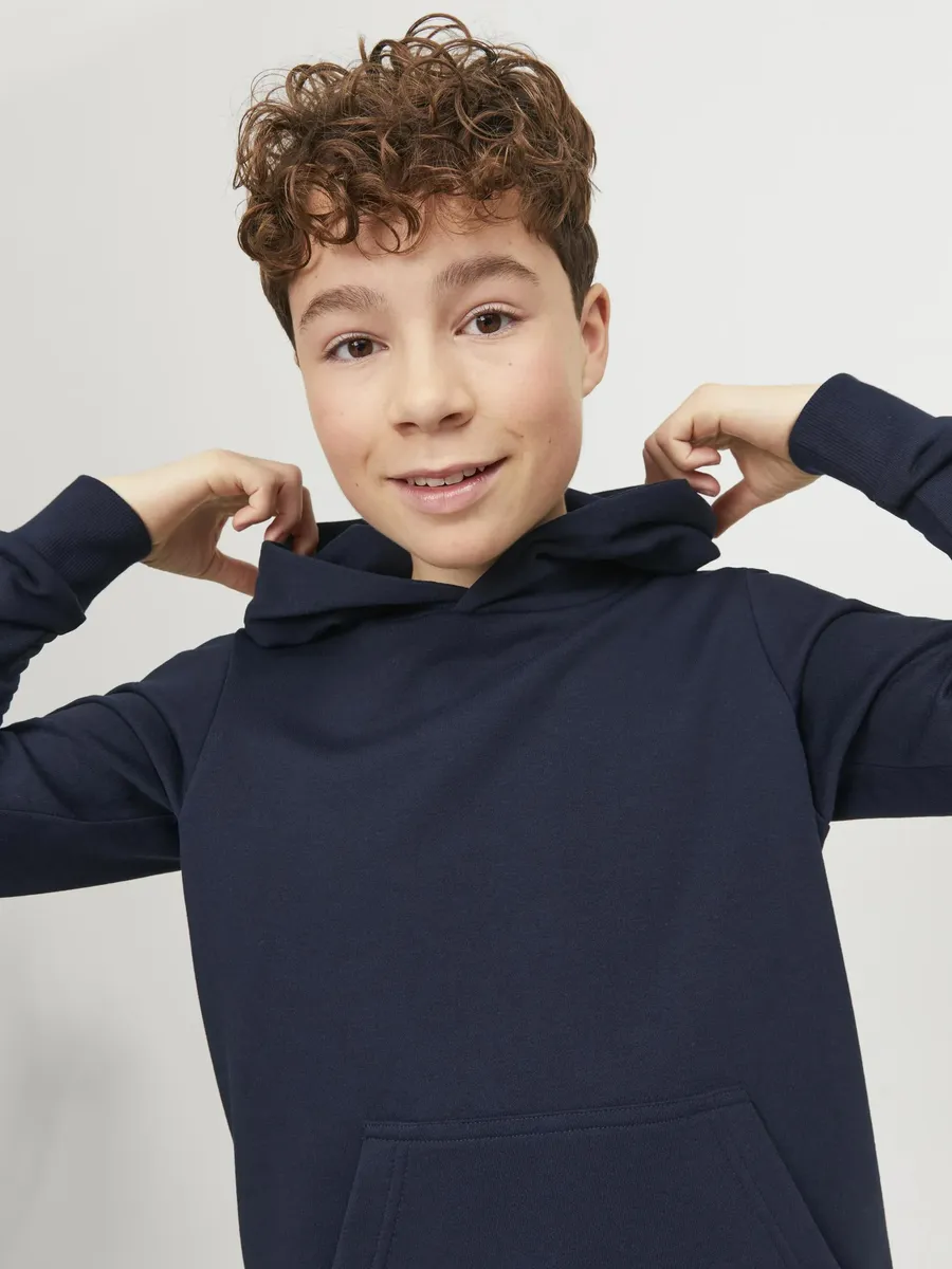 Детская толстовка Jack & Jones "JJEBRADLEY SWEAT HOOD NOOS JNR" Jack & Jones Junior, синий — фото 2