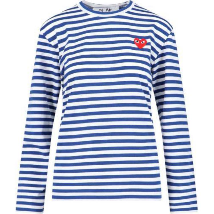 

CDG Play Футболка женская синяя, Синий, CDG Play Футболка женская синяя