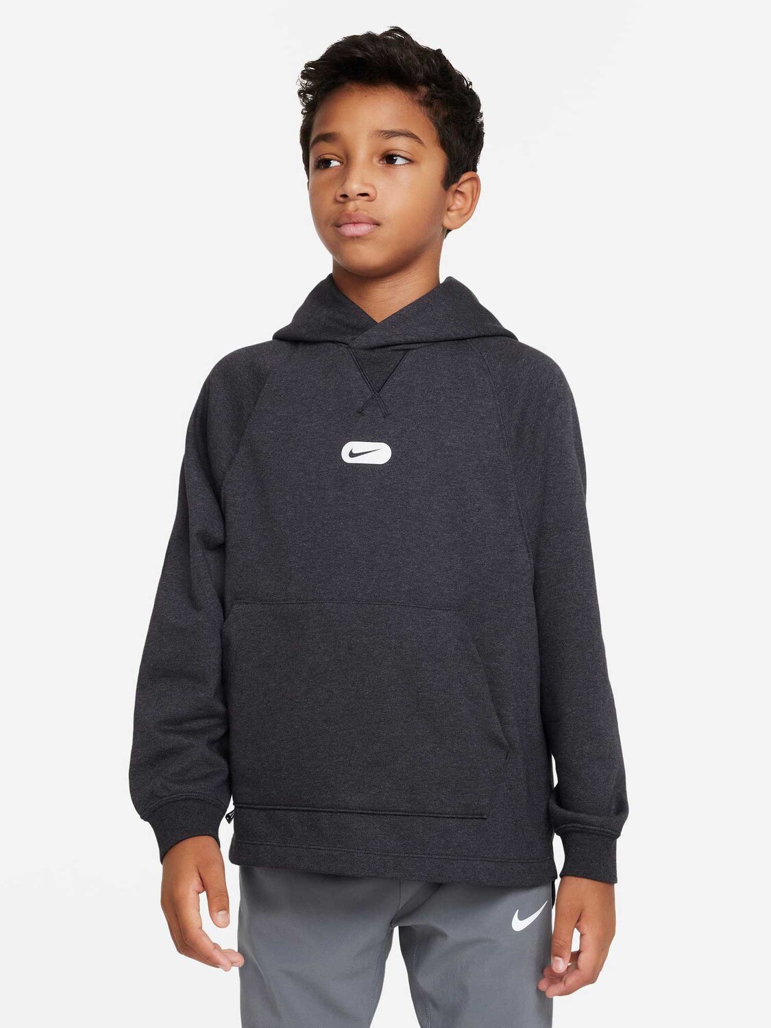 

Толстовка Nike B NK DF ATHL FLC PO HOODIE, черный