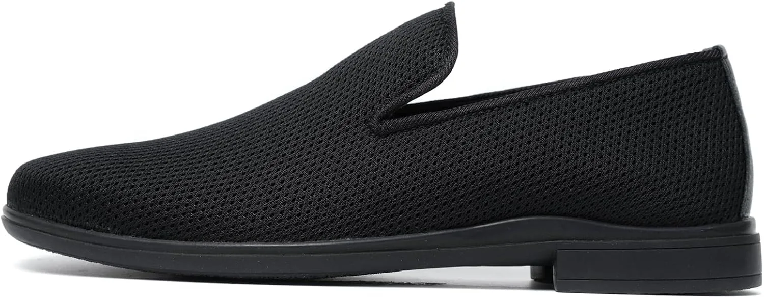 

Мужские лоферы слипоны, деловая обувь с сеткой, повседневные оксфорды, классические деловые туфли, модные, легкие и дышащие GSOHINO, черный