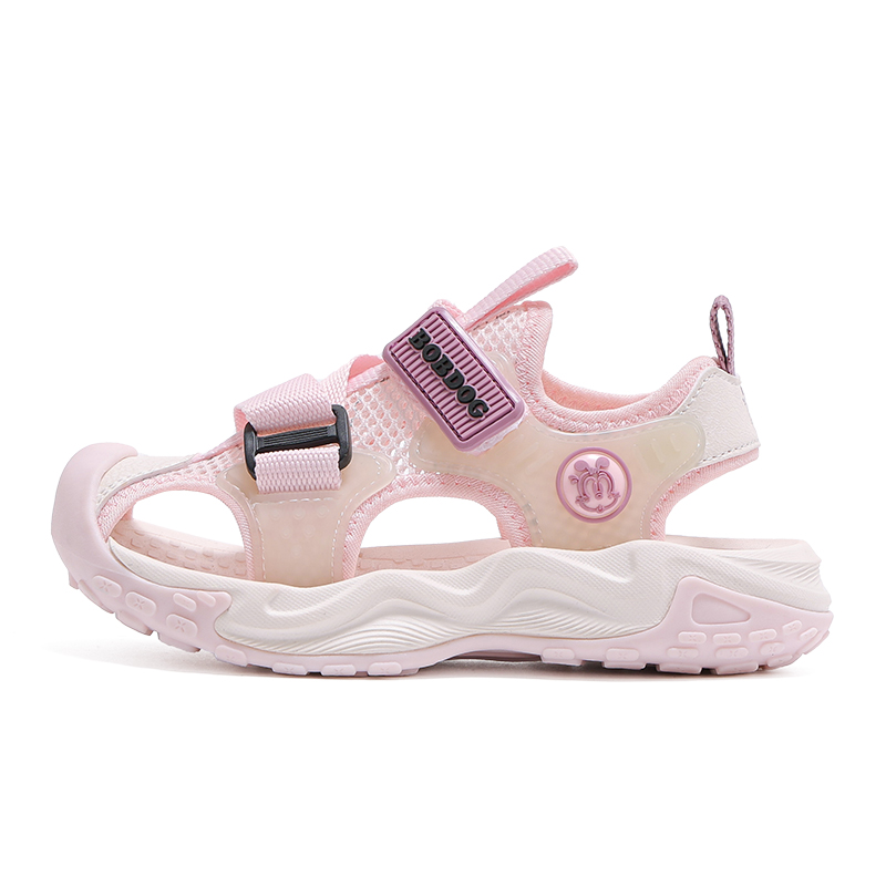 

Устойчивые к скольжению и истиранию поддерживающие детские сандалии Kids' BOBDOG, розовый/бежевый