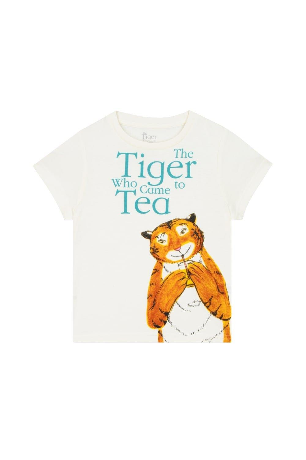 

Футболка «Тигр, пришедший на чай» Judith Kerr, белый