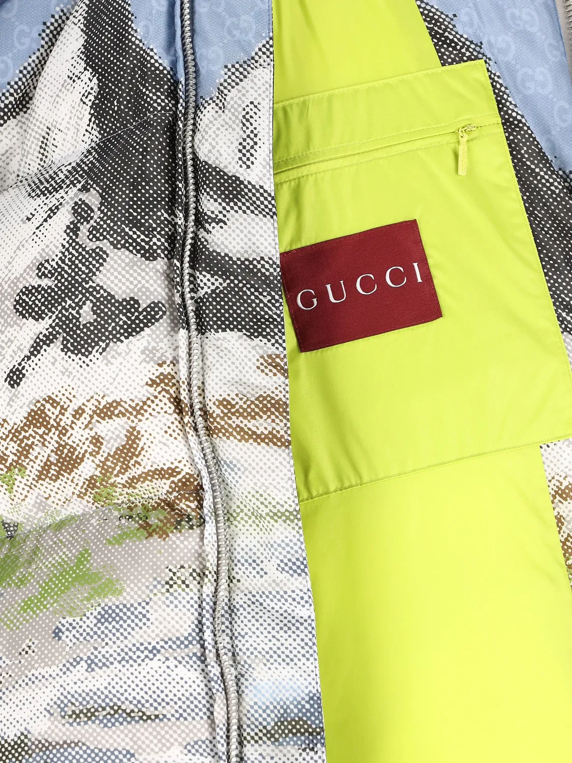 Куртка Alpine Landscape GG Gucci, голубой — фото 4