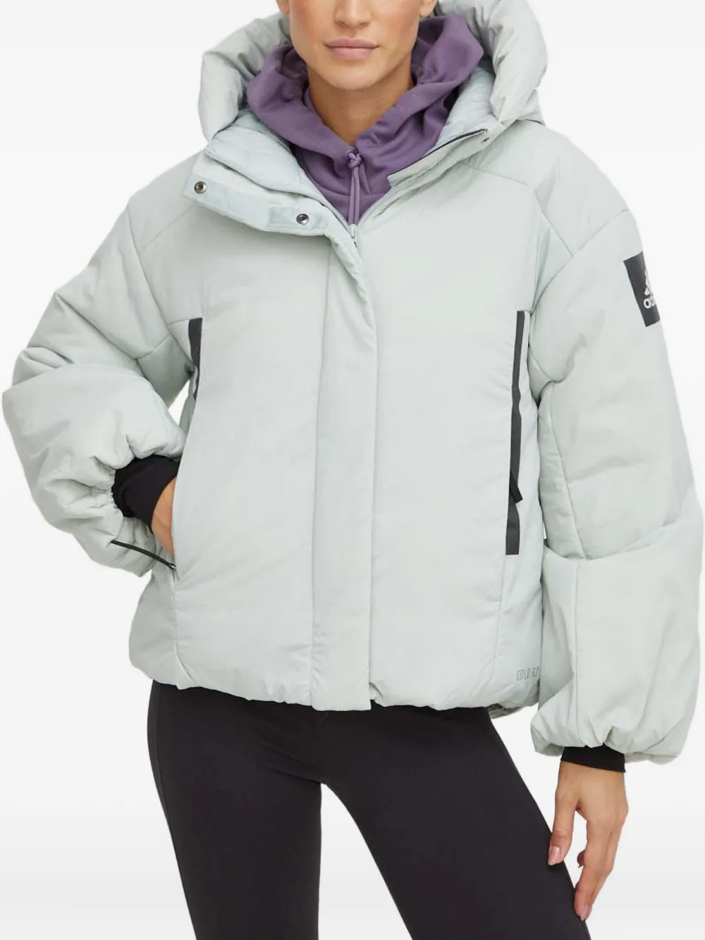 

Пуховик с капюшоном Myshelter adidas, серый