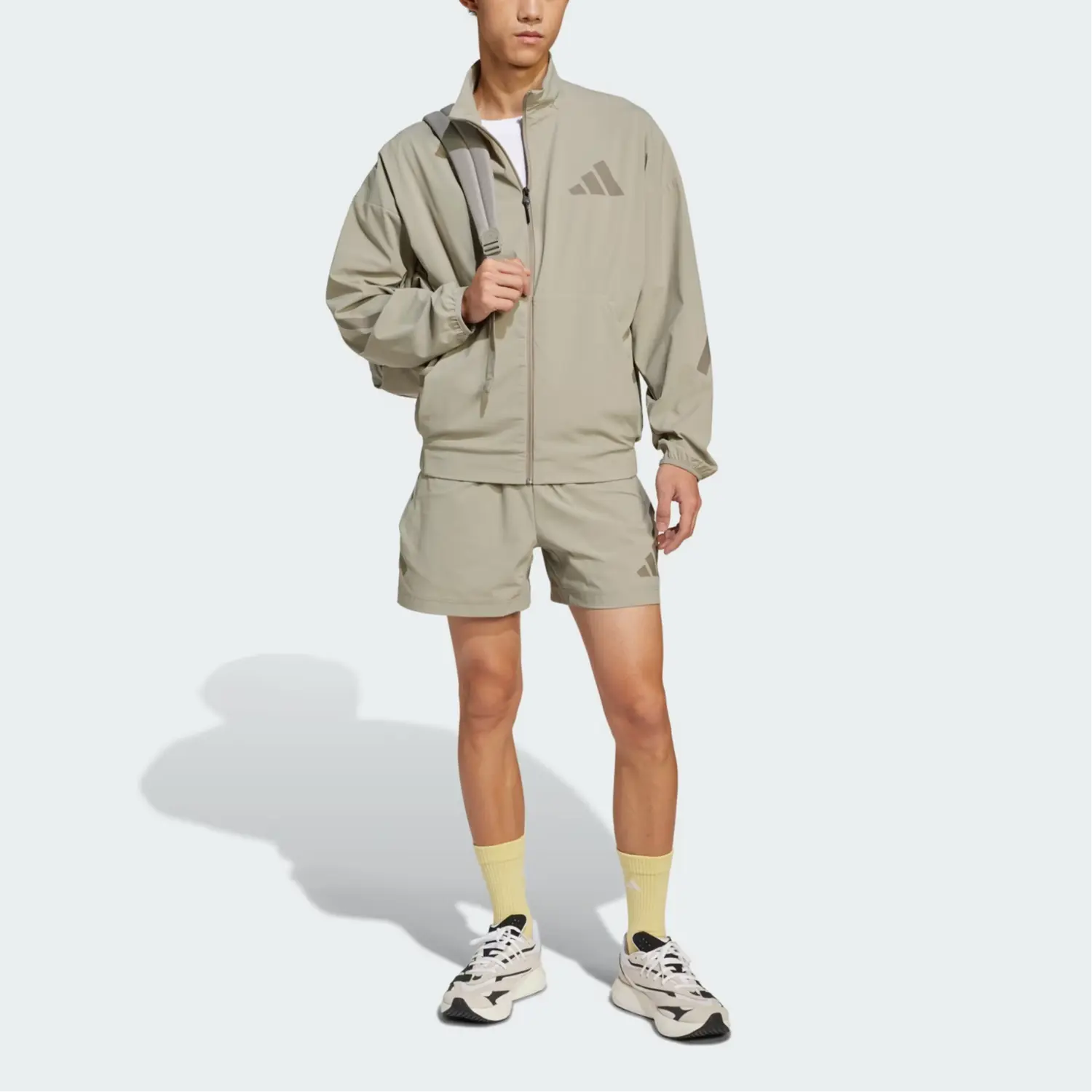 Шорты Free Shipping With AdiClub Z.N.E. Woven Shorts Adidas, Light Umber — фото 3