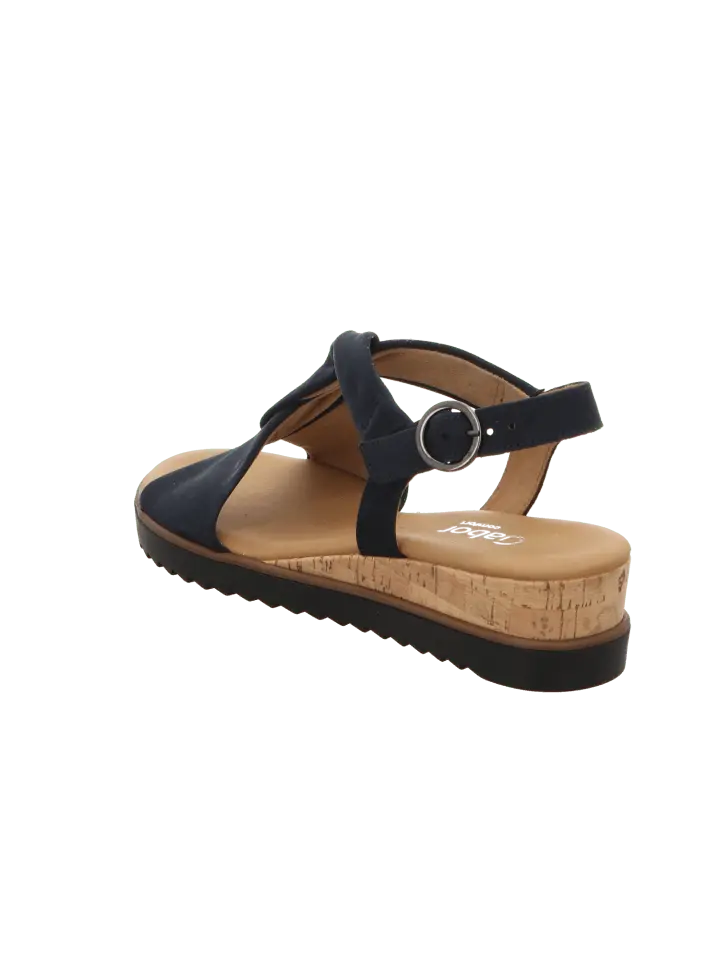 Сандалии на плоской подошве Gabor Comfort Sandaletten Bequem Abs Bis 40 Genua, синий — фото 3