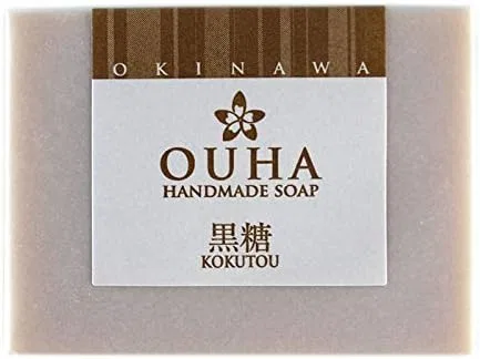 Мыло для умывания ручной работы с коричневым сахаром и морской водой, Okinawa Turmeric Sales, 3 шт. по 100 г