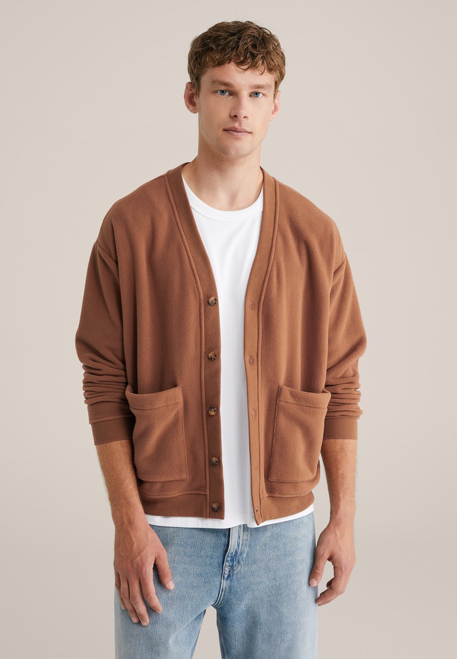 

Флисовая куртка WE Fashion Fleece jacket, Cinnamon Brown/Brown