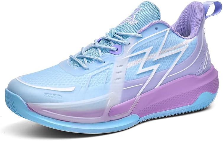 

Женские баскетбольные кроссовки, модные кроссовки, комфортные спортивные легкие нескользящие наружные кроссовки для волейбола Bacury, пурпурный