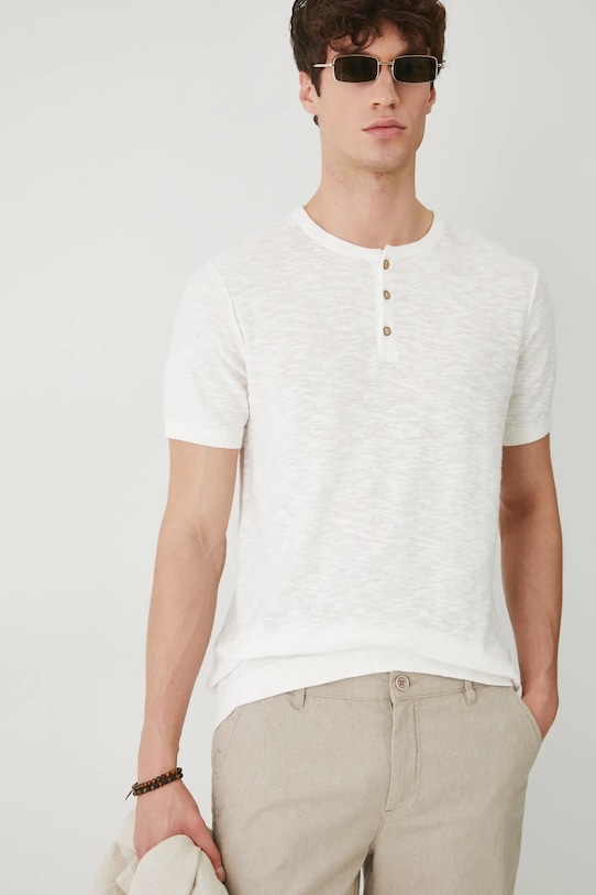 

Футболка с добавлением льна Medicine, бежевый