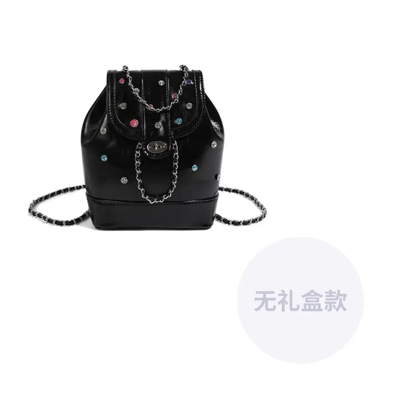 

NOMK Одноплечевая сумка-ведро, Black (Rhinestone-Embellished)