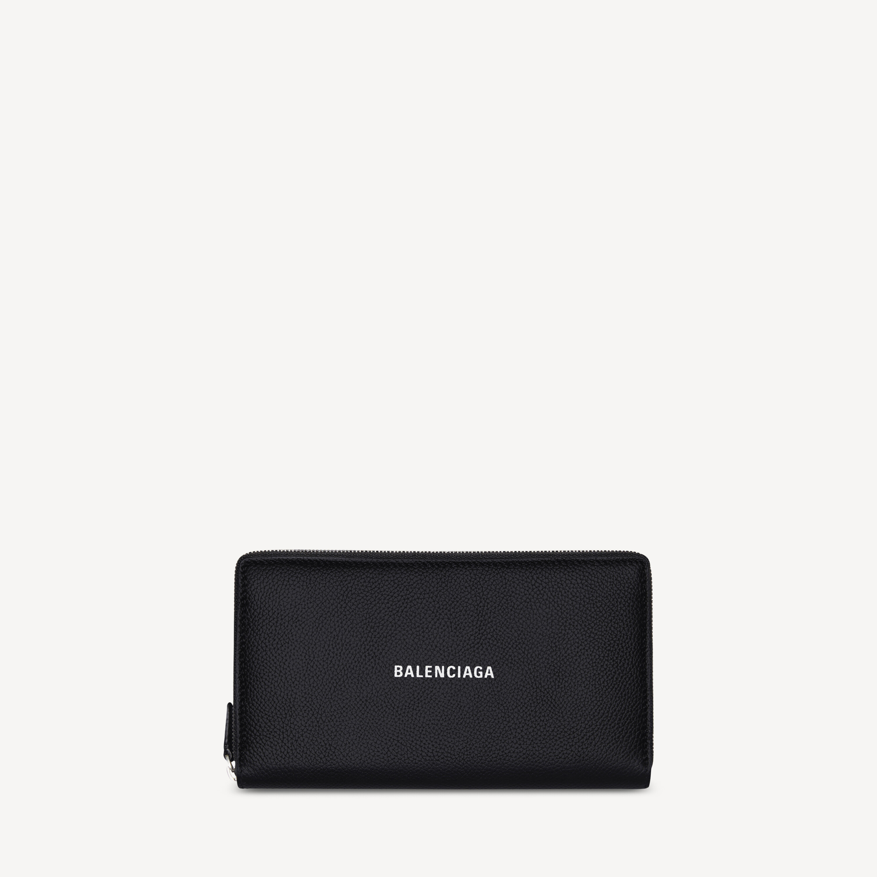 

BALENCIAGA Мужской длинный кошелек Cash в черно-белом цвете