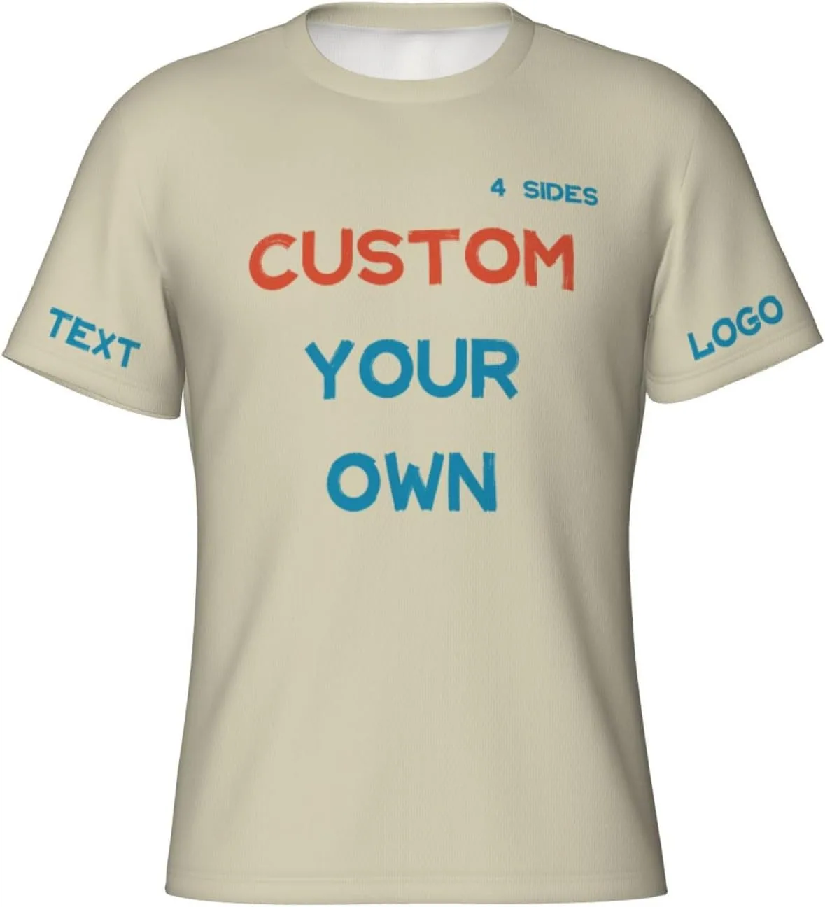 

Футболка Custom с принтом на 4 сторонах для тренировок