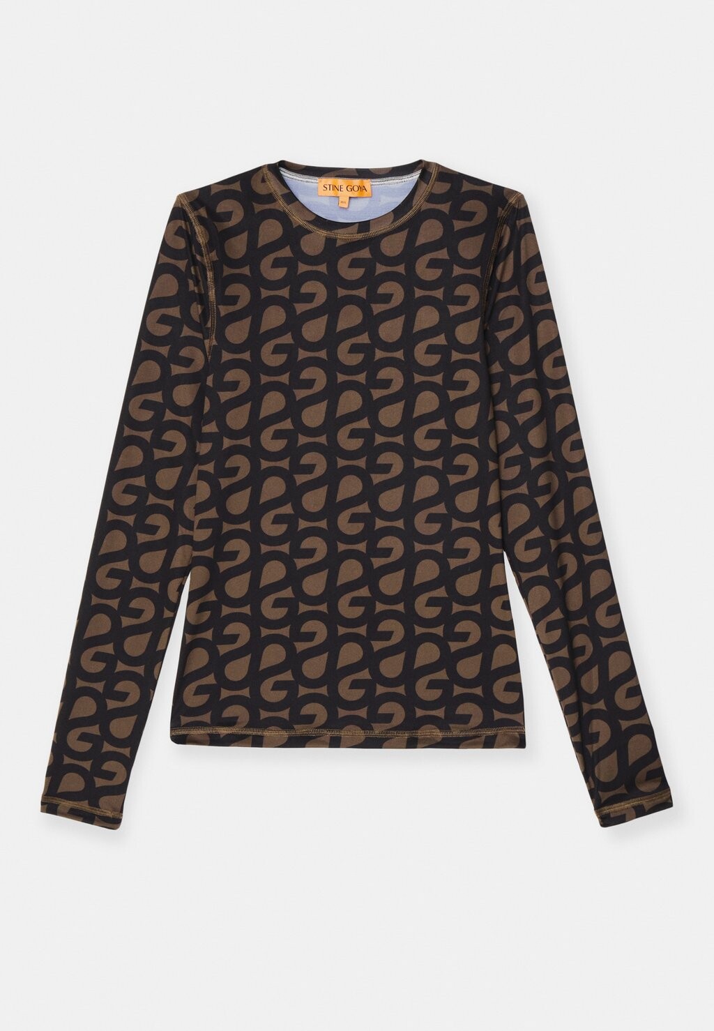 

Топ с длинными рукавами ELASTIC LONG SLEEVE Stine Goya, коричневый